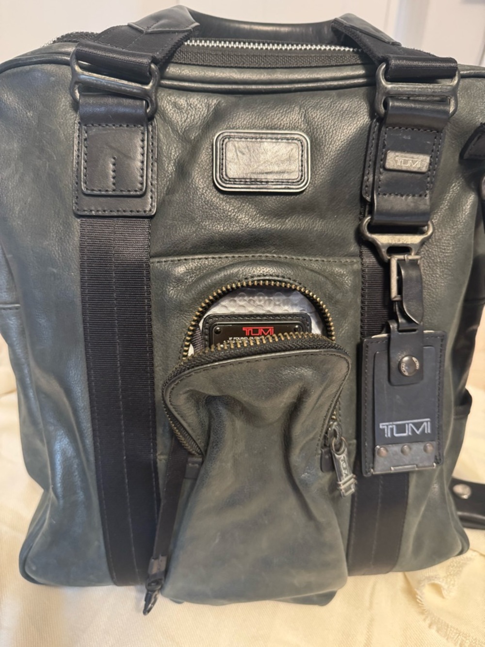 Used-TUMI Alpha Bravo Belvoir leather Daily Tote